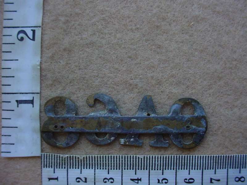 1096 SA Police number collar badge (Ref. CO1928) - Image 2