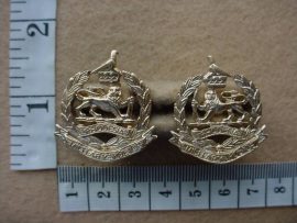 1474 Rhodesia Corps of Military Police collar badges (CO3071-CO3072)
