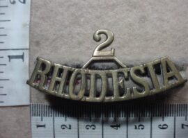 4392 2nd Rhodesia Regiment shoulder title (CO3198)