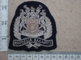 6111 Rhodesia Railways cap badge, Station Master (CO3227)