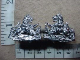 4972 Rhodesian British South Africa Police Cadets and Womens collar badges BSAP (CO3374-CO3375)