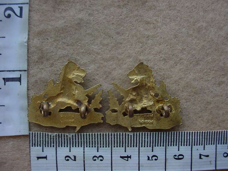 10754 Rhodesian British South Africa Police collar badges, Firmin London (CO3374-CO3375) - Image 2
