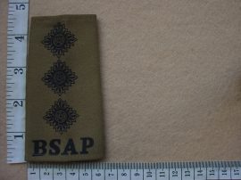 10756 BSAP Chief Inspector rank epaulette (CO3393)