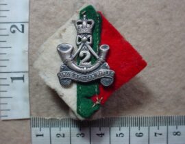 5179 2nd Kings African Rifles cap badge, Officers, Silver (CO3738)