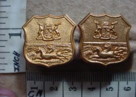 198 Durban Light Infantry collar badges (CO424-CO426)