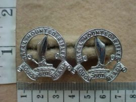 210 Natal Mounted Rifles collar badges (CO470-CO472)