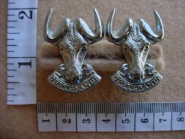 296 Regiment Port Natal collar badges (CO743-CO744)