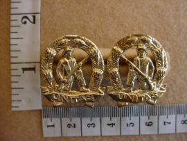 366 Commando Infantry collar badges (Ref. CO811 & 812)