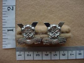 473 Regiment East Rand Officers collar badges, mess dress (CO964-CO965)