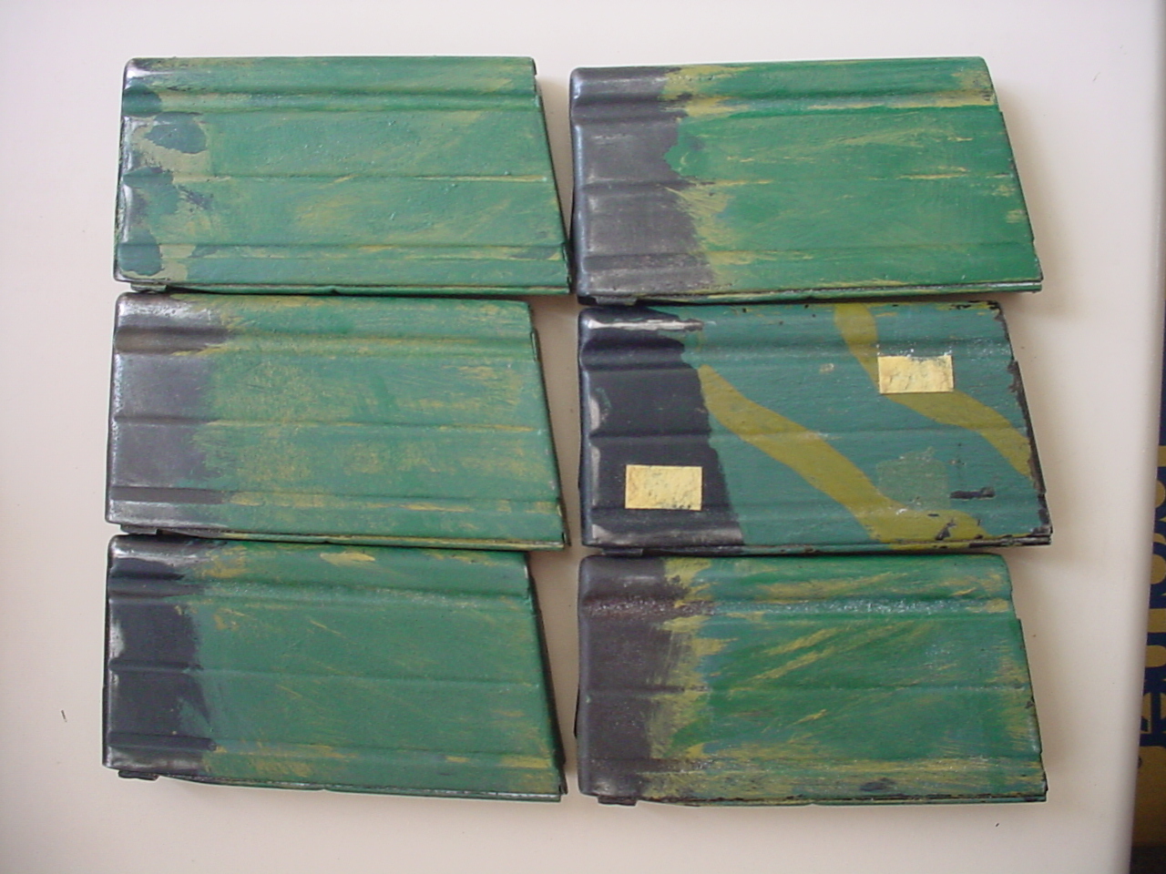 5307 Rhodesian Army chest webbing and 6 magazines, camo painted (Rhodesia) - Image 5