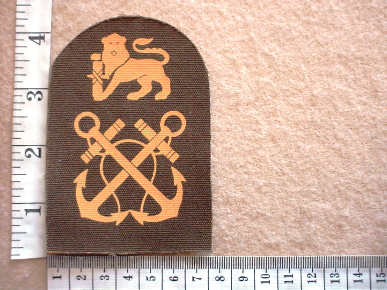 3598 South African Marines Petty Officer rank badge (DW1 78 8)