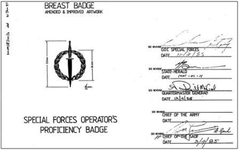 9061-2 Reconnaissance Commando Operator-Combat Swimmer badge (DW1 52 25) - Image 4