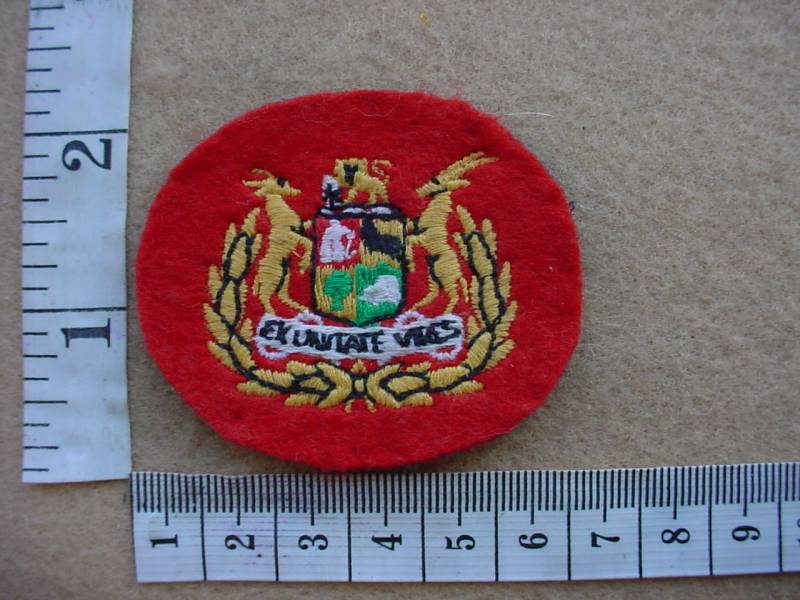 3485 South African Army Regimental Sergeant Major rank badge (AD2077)