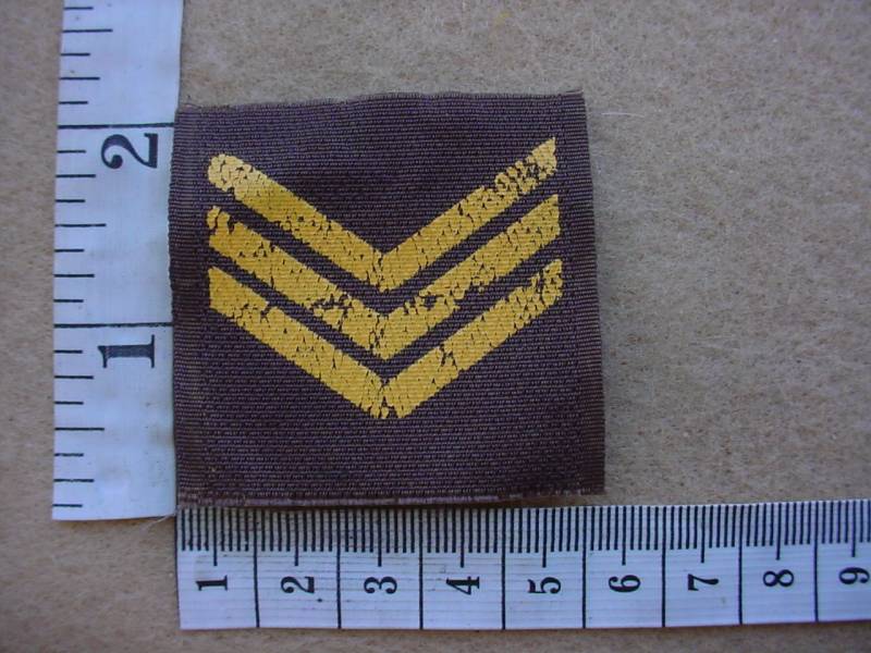 3536 SA Army Sergeant rank badge (DW1 77 15)