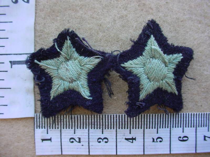 3555 SA Air Force Officers rank stars, pair (DW1 77 28)