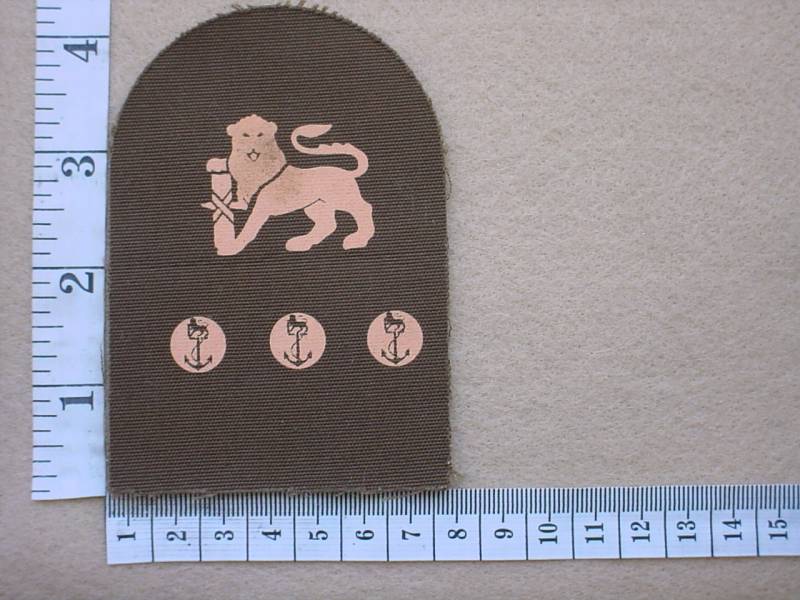 3599 South African Marines Chief Petty Officer rank badge (DW1 78 9)