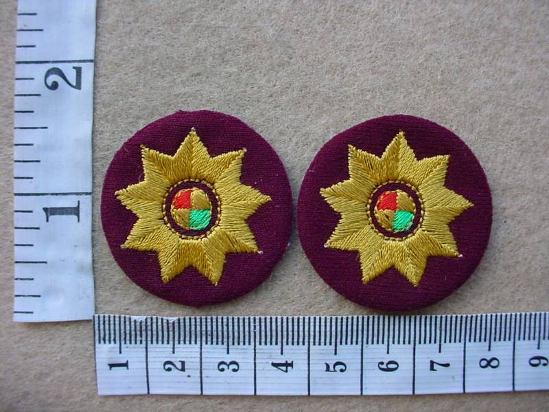 3687 SA Medical Corps/Military Health Service Staff Sergeant stars (Ref. DW1 79 17)