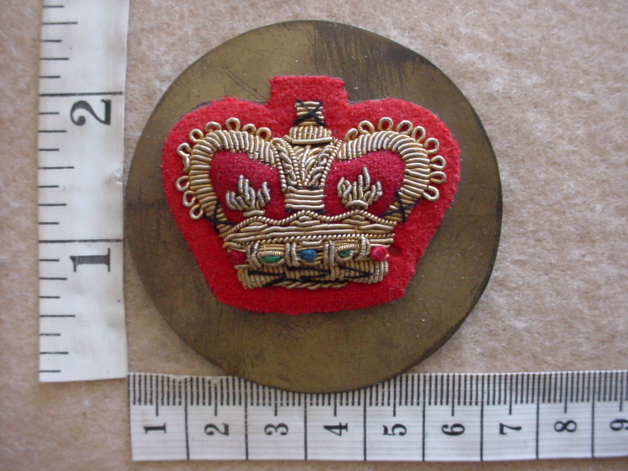 9010 Rhodesian Army Warrant Officer Class 2 rank badge (DW2 952)