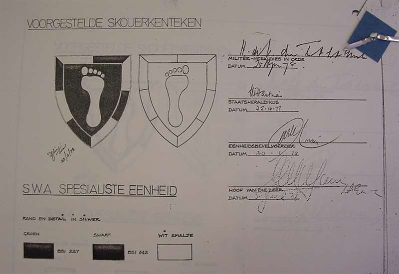 10382 South West Africa Army Specialist Unit pocket flash (F1082) - Image 2