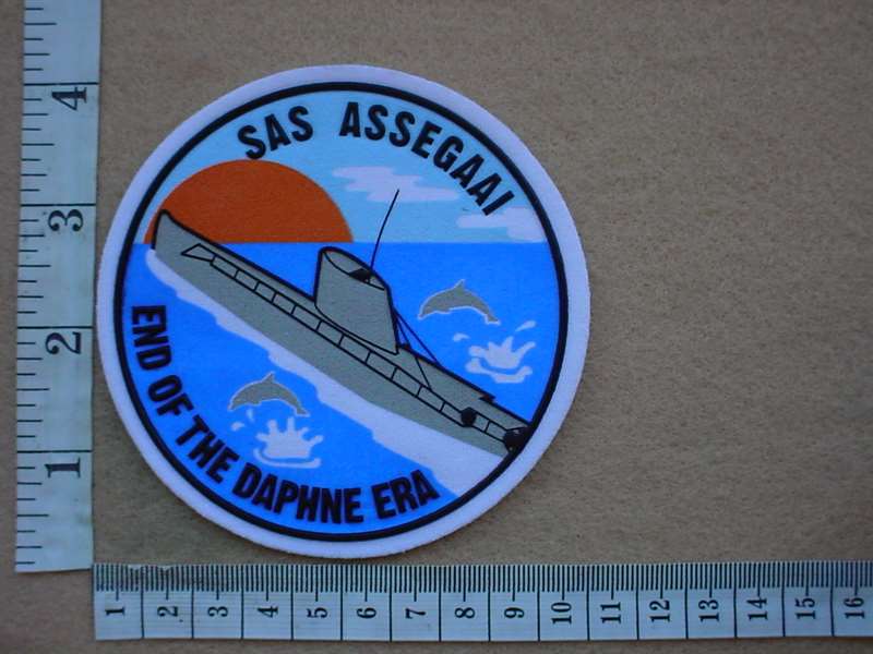 4632 SA Navy Submariner patrol patch for SAS Assegaai 1999 (AD2242)