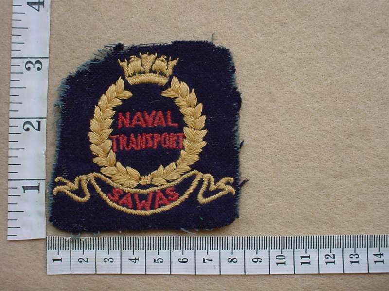 8517 SA Women's Auxiliary Service Naval Transport pocket badge (Ref. Navy SA)