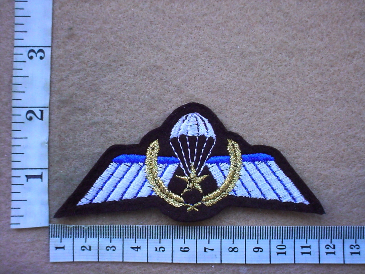 3903 Netherlands Army parachute wings, A Class with Combat Jump wreath (Para Netherlands)