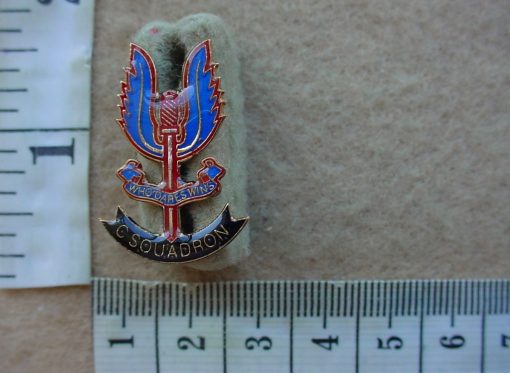 10130 Rhodesian Special Air Service Association C Sqn lapel badge (CO3190)