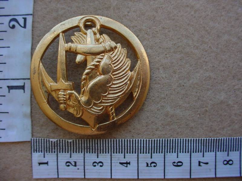 3861 French Marine Paratrooper beret badge, 2nd pattern (Para France)