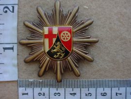 4307 German Rheinland-Pfalz Police cap badge (Police German)