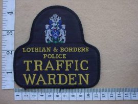 4277 British Police Lothian & Borders Police Traffic Warden arm patch (Ref. Police England)