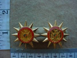 5151 Namibia Police Force collar badges (Ref. Police Namibia)