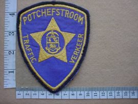 4072 Potchesfstroom Traffic Police arm patch (Ref. Police SA)
