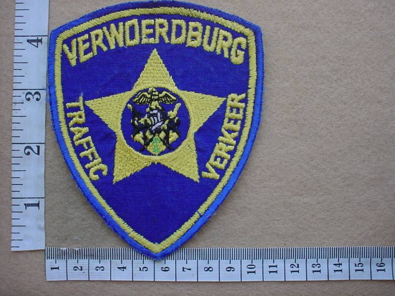 4096 Verwoedburg Traffic Police arm patch (Ref. Police SA)
