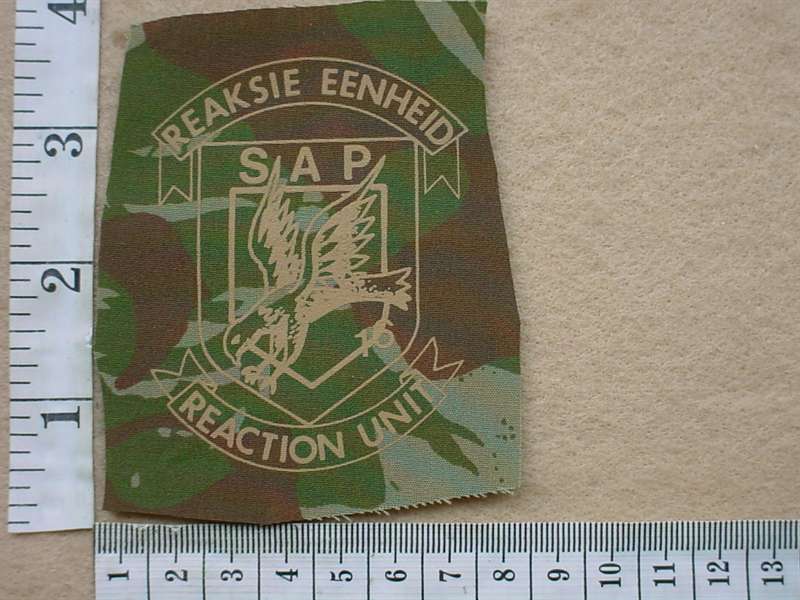 8347 SA Police Reaction Unit 16 breast badge (Ref. SAP)
