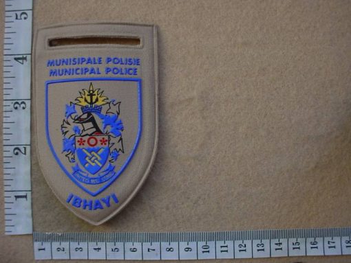 5936 South African Ibhayi Municipal Police arm flash (Police SAP)