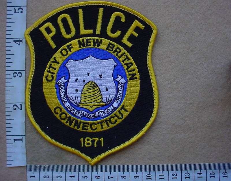 9688 City of New Britain Police arm patch (Ref. Police USA)