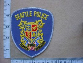 9689 Seattle Police arm patch (Ref. Police USA)