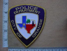 9690 City of Orange Police Department arm patch (Texas) (Ref. Police USA)