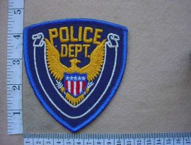 9695 Police Department arm patch (Ref. Police USA)
