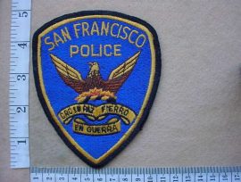 9696 San Francisco Police arm patch (Ref. Police USA)