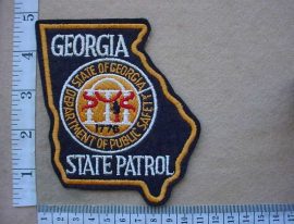 9697 Georgia State Patrol Police arm patch (Ref. Police USA)