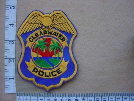 9699 Clearwater Police arm patch (Ref. Police USA)