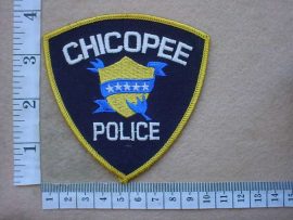 9700 Chicopee Police arm patch (Ref. Police USA)
