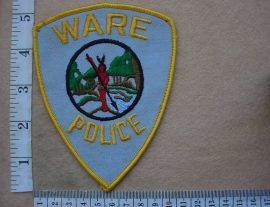 9705 Ware Police arm patch (Ref. Police USA)