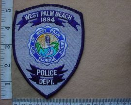 9707 West Palm Beach Police Department arm patch (Ref. Police USA)