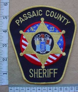 9710 Passiac County Sheriff arm patch (Ref. Police USA)