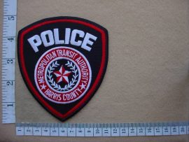 4351 Harris County Police Metropolitan Transit Authority arm patch (Ref. Police USA)
