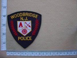 4356 New Jersey Woodbridge Police arm patch (Ref. Police USA)