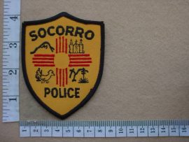4339 Socorro Police arm patch (Ref. Police USA)