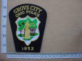 4361 Grove City Police Ohio arm patch (Ref. Police USA)